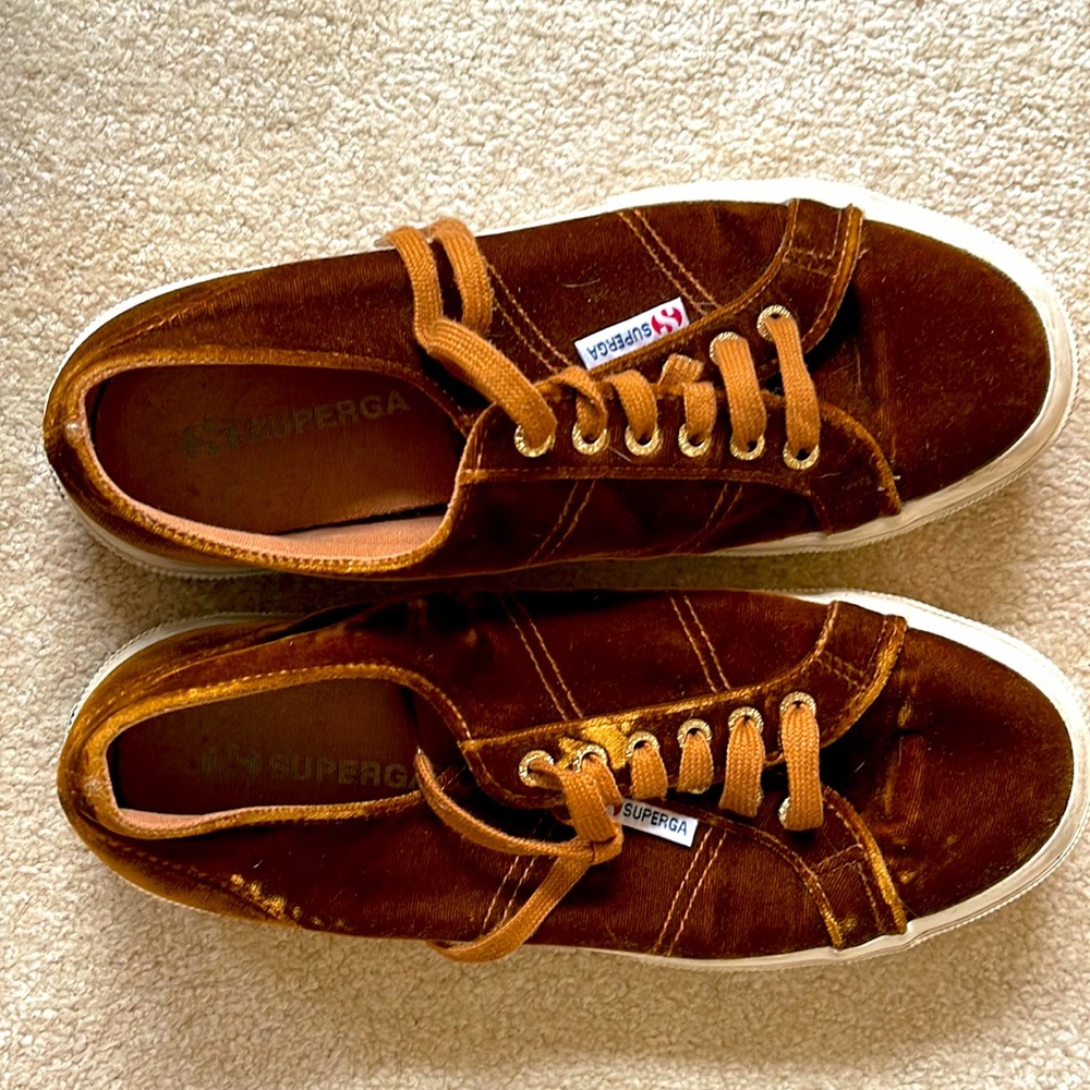 Superga velvet sneakers